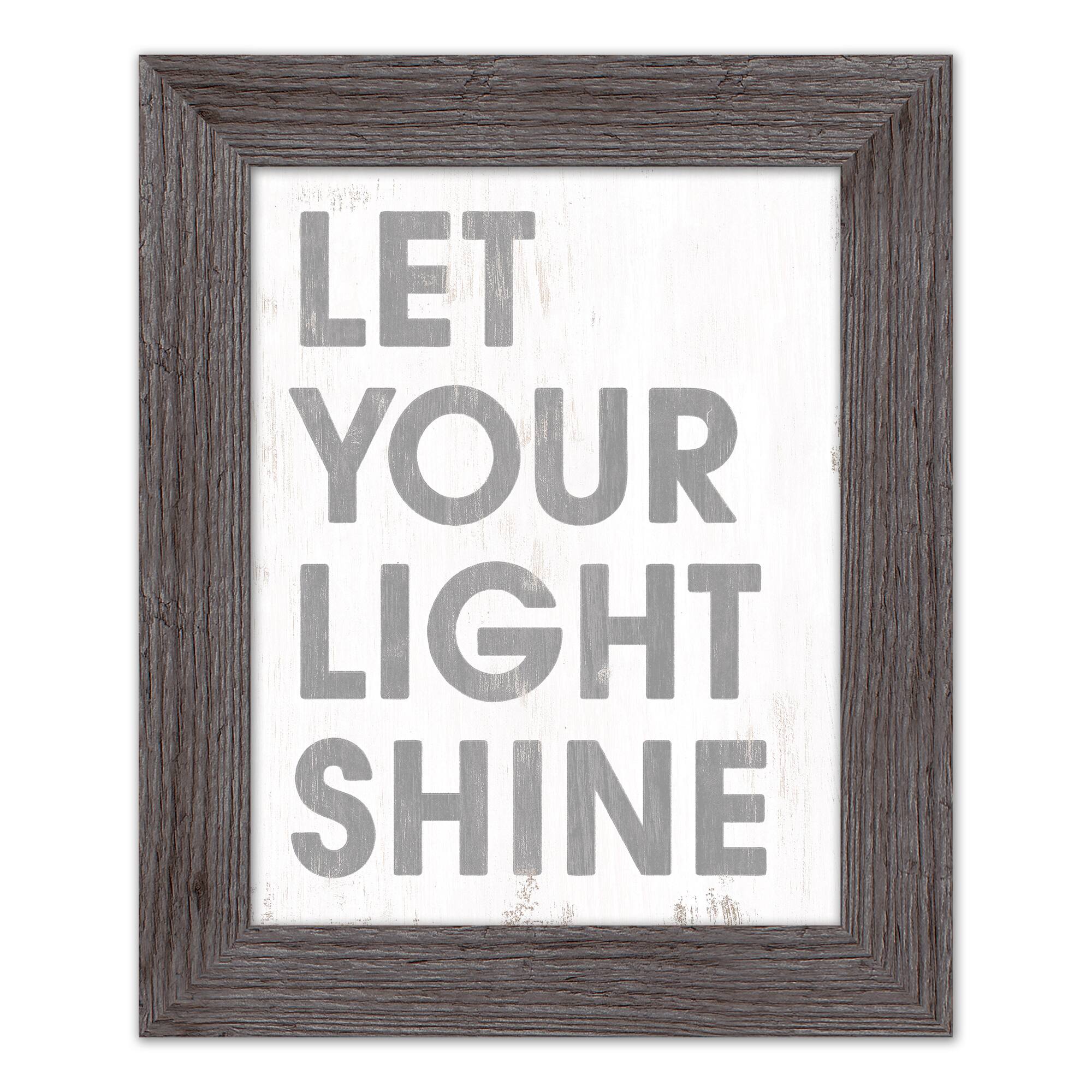 Let Your Light Shine Western Framed Print